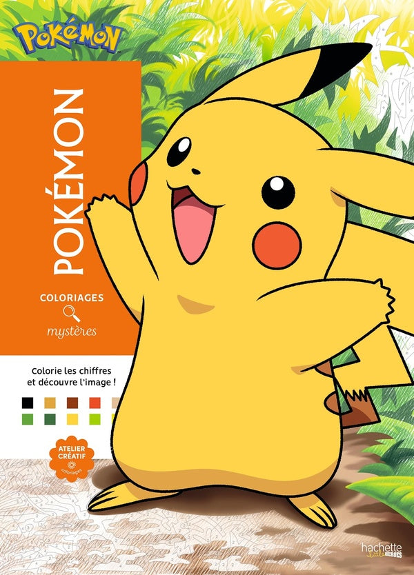 COLORIAGES MYSTERES - POKEMON - COLORIE LES CHIFFRES ET DECOUVRE L'IMAGE