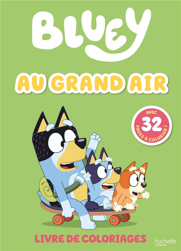 BLUEY - AU GRAND AIR - LIVRE DE COLORIAGES