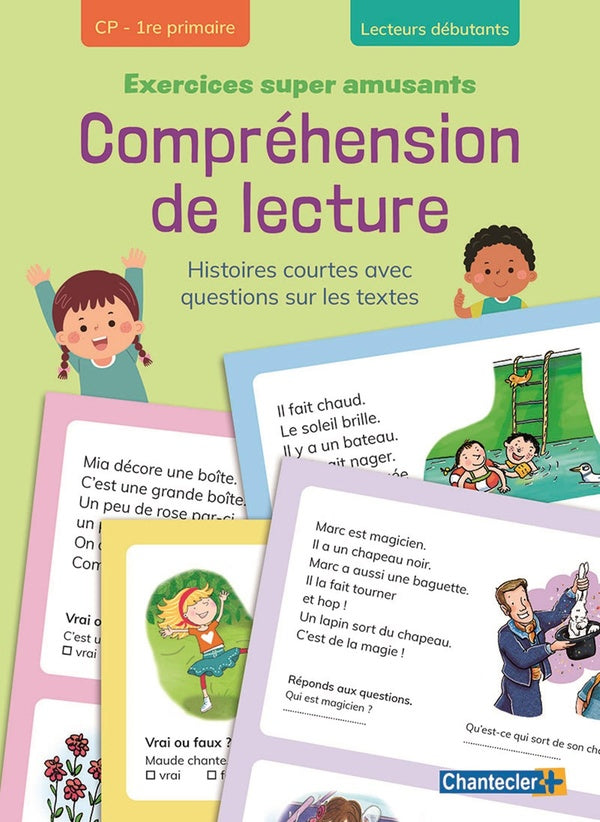 EXERCICES SUPER AMUSANTS - COMPREHENSION DE LECTURE - CP (BLOC VERT)