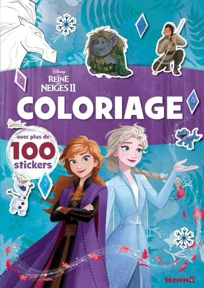 DISNEY LA REINE DES NEIGES 2 - COLORIAGE AVEC PLUS DE 100 STICKERS