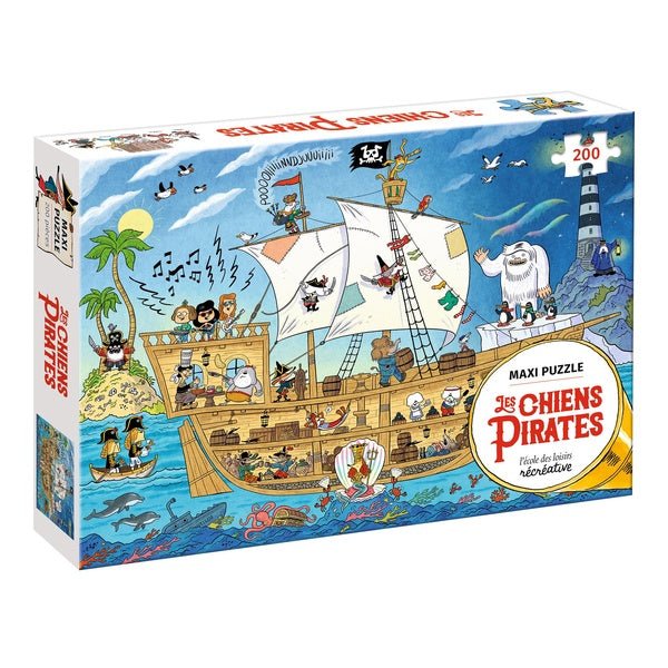 MAXI PUZZLE LES CHIENS PIRATES (200 PIECES)