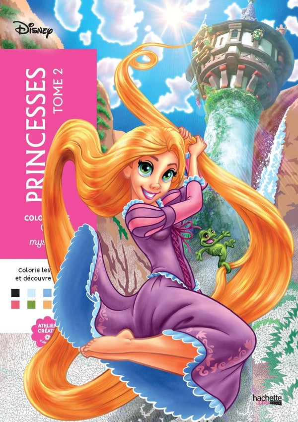 COLORIAGES MYSTERES DISNEY - PRINCESSES TOME 2 - COLORIE LES CHIFFRES ET DECOUVRE L'IMAGE