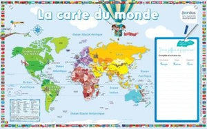 LES POSTERS ARDOISES - LA CARTE DU MONDE