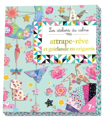 ATTRAPE-REVE ET GUIRLANDE EN ORIGAMIS - BOITE AVEC ACCESSOIRES