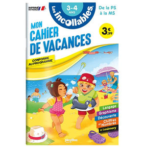 CAHIER DE VACANCES - LES INCOLLABLES - PS A MS - 3-4 ANS