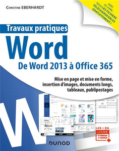 TRAVAUX PRATIQUES - WORD - TOUTES VERSIONS 2013 A 2019 ET OFFICE 365