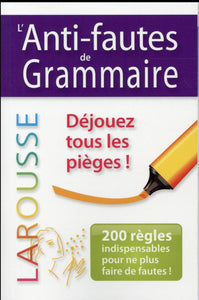 ANTI-FAUTES DE GRAMMAIRE