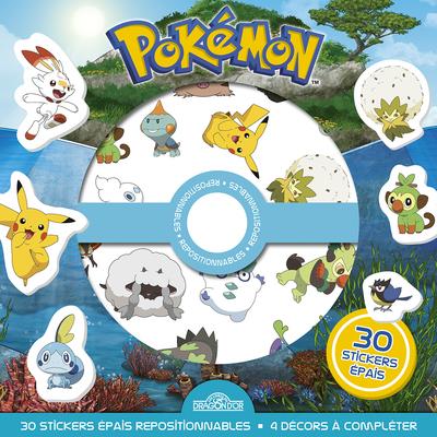 POKEMON - POCHETTE DE STICKERS EPAIS REPOSITIONNABLES DEFIS ET CHERCHE-ET-TROUVE A CREER !