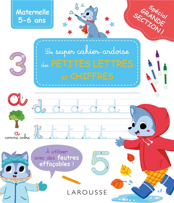 MON SUPER CAHIER ARDOISE GS - PETITES LETTRES - CHIFFRES