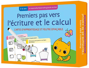CARTES + FEUTRE - PREMIERS PAS VERS L'ECRITURE ET LE CALCUL (5-6 A.) 3E MATERNELLE